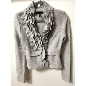 BCBG Ruffle Cardigan